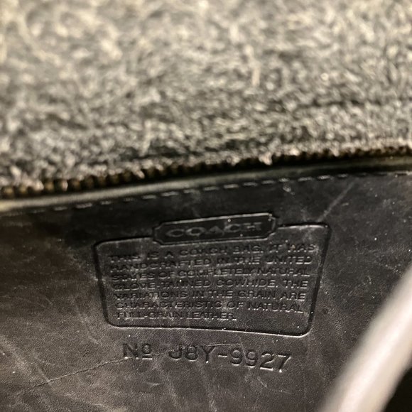 Vintage 90s Coach Black leather purse 9927 - Picture 6 of 9